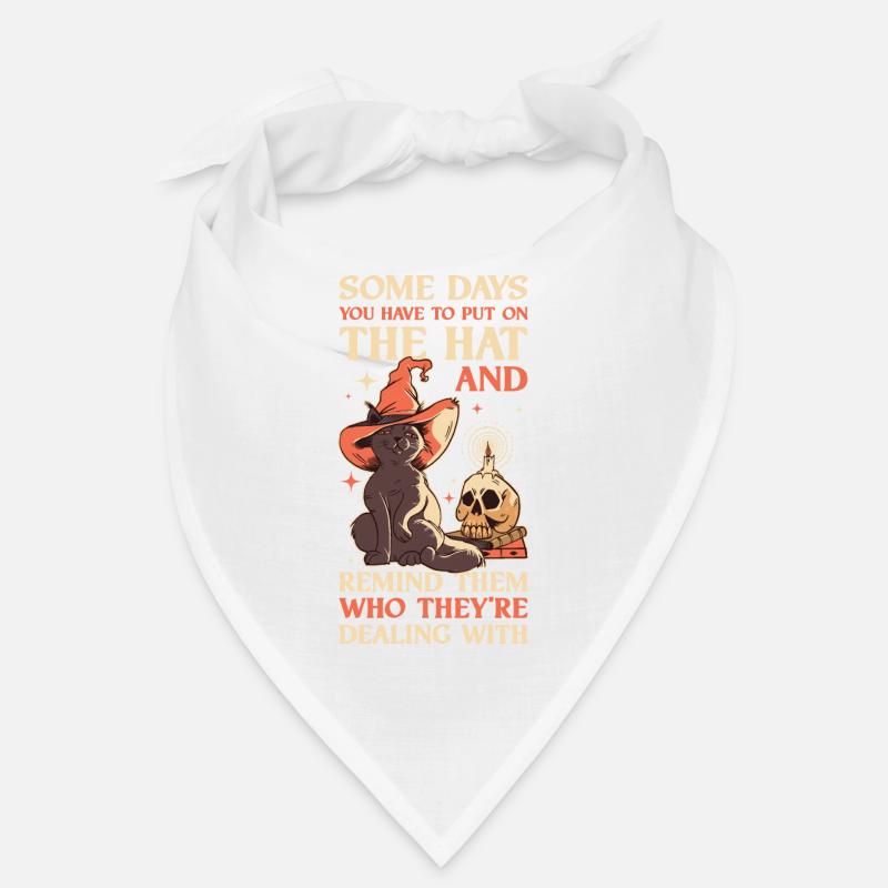 Put On The Hat Wicca Gift - Bandana - white