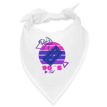 90s Kid - Bandana - Weiß - Vorne
