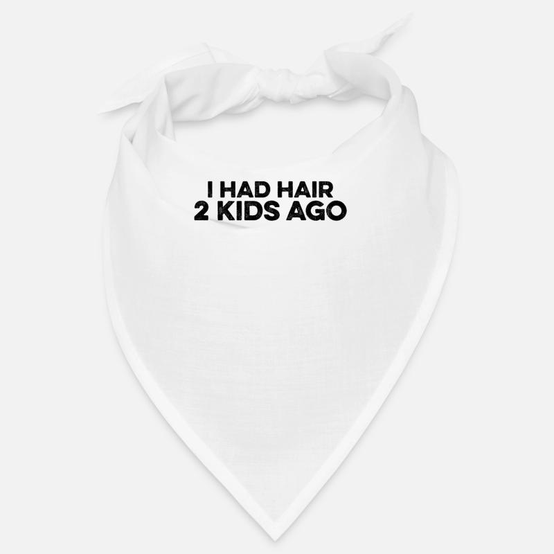 Ich hatte Haare 2 Kinder vor glatzköpfigem Kerl Glatze Kopf Ehemann Bandana