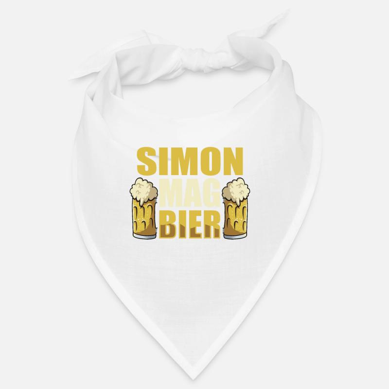 Simon mag Bier Name Geburtstag Bandana