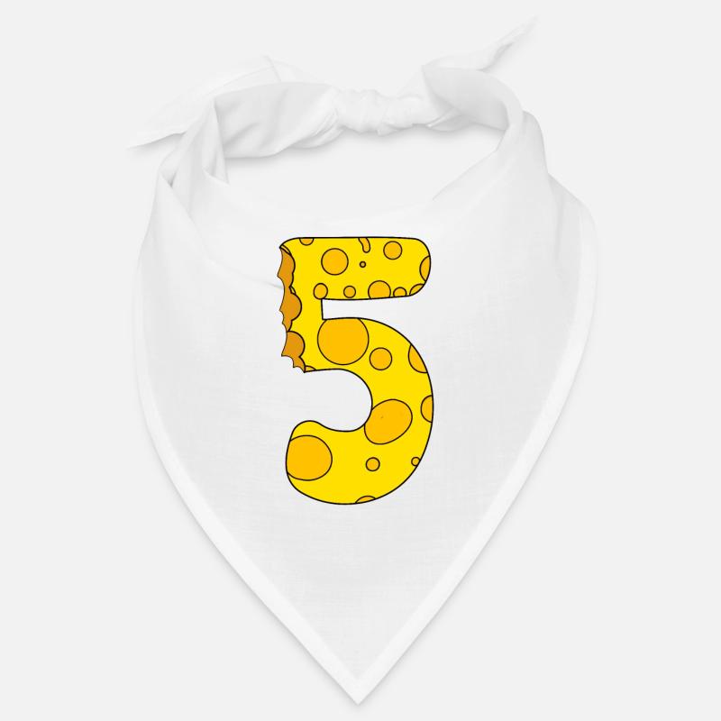 Number 5 Digit Cheese Bandana