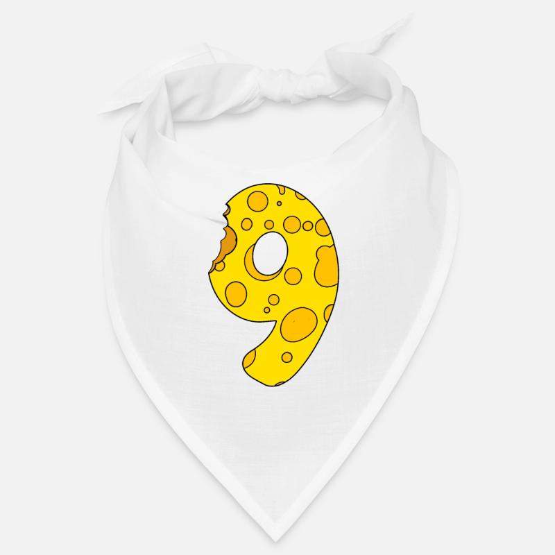 Number 9 Digit Cheese Bandana