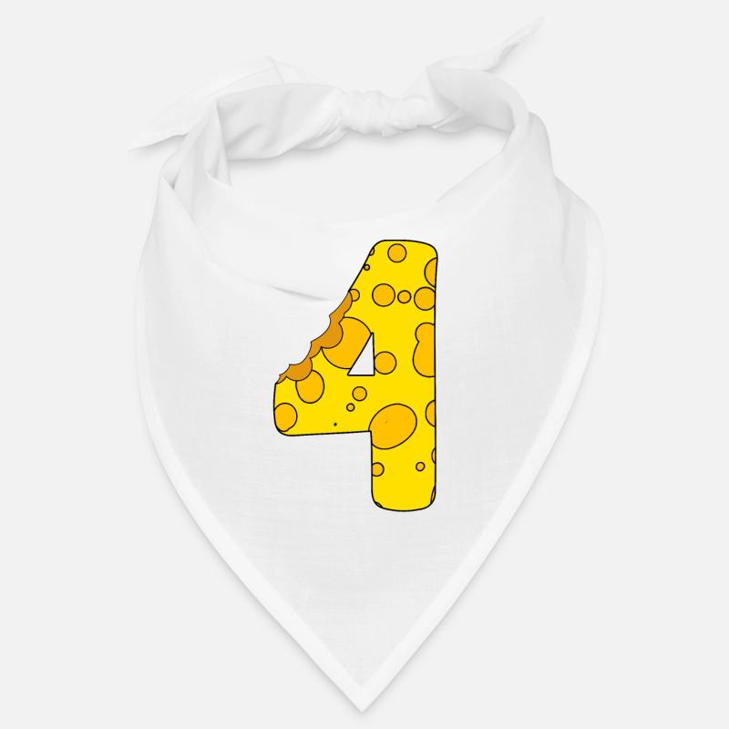 Number 4 Digit Cheese Bandana