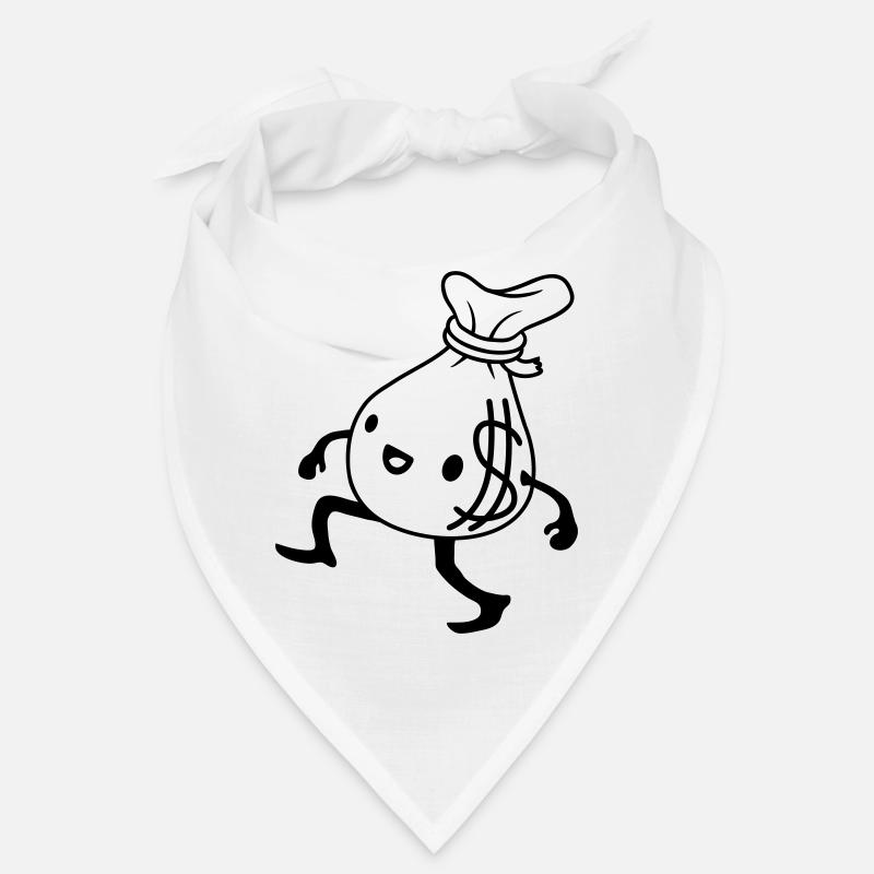 Gehender lebendiger Geldsack Comic Bandana