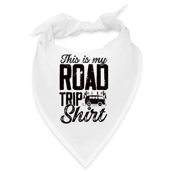 Road trip Abenteuer Reise Camping Camper - Bandana - Weiß - Vorne
