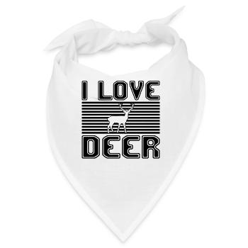 I love deer - Bandana - Weiß - Vorne