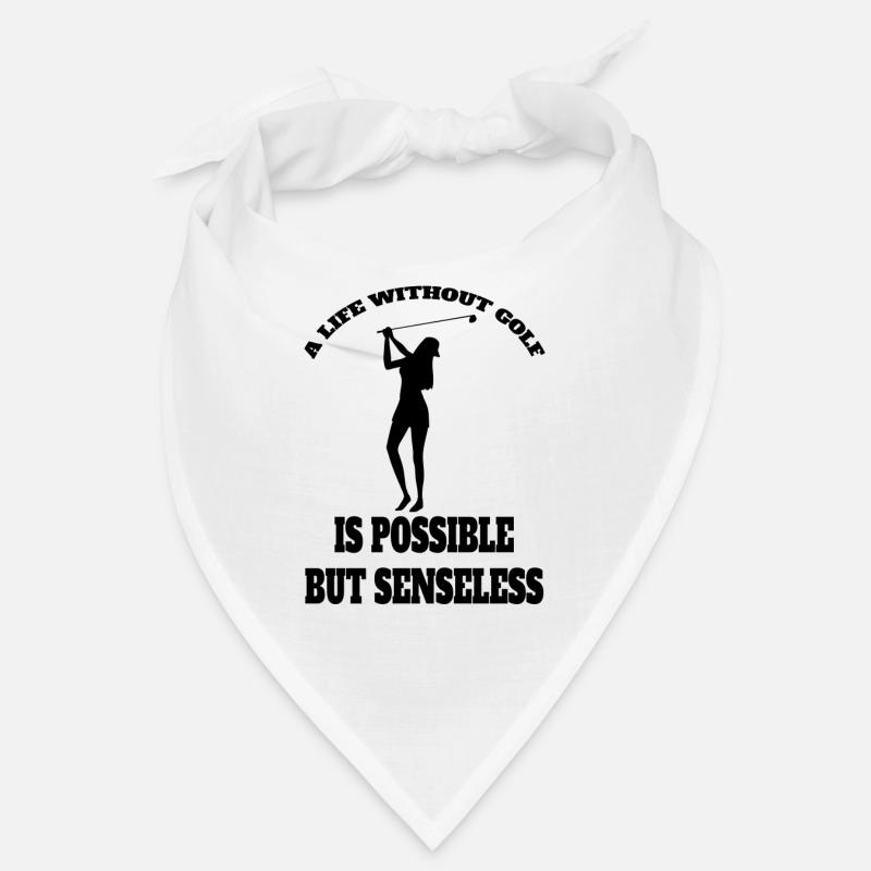 Golf Spruch Golfball Golfspielerin Golfschläger Bandana