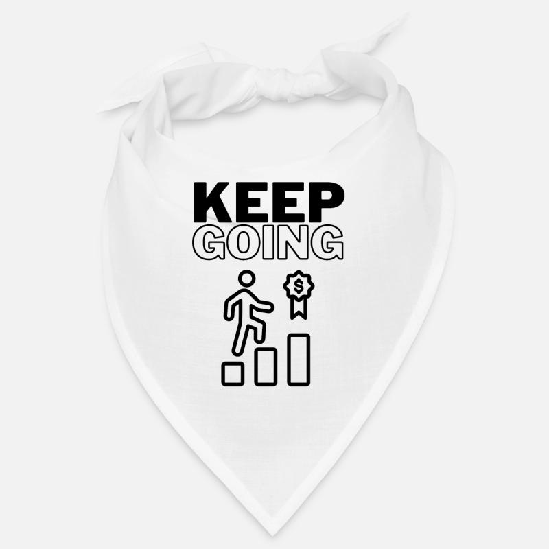 Keep Going - Bandana - white