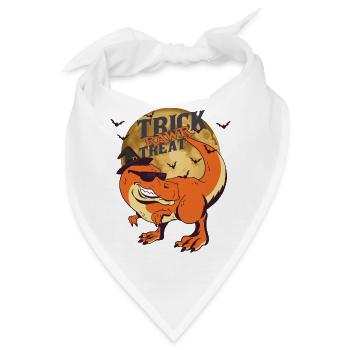 Halloween dinosaur Trick Rawr Treat costume gift - Bandana - Weiß - Vorne