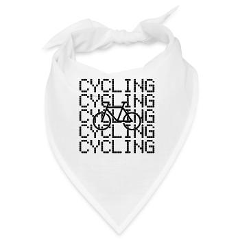 Fahrrad fahren - Bandana - Weiß - Vorne