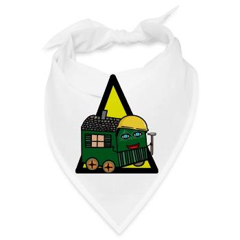 Bauen Baustelle Bauwagen Bauherr Gewerbe - Bandana - Weiß - Vorne