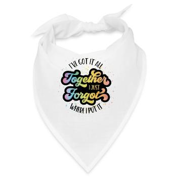 Ich habe alles zusammen - aber wo habe ich es? - Bandana - Weiß - Vorne