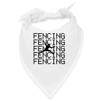 Fechten - Bandana - Weiß - Vorne