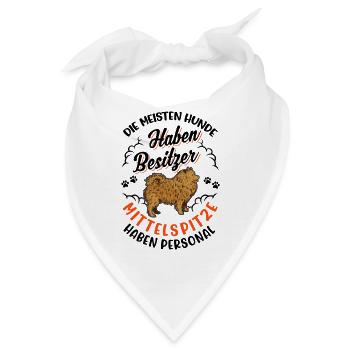 Mittelspitz Personal - Bandana - Weiß - Vorne