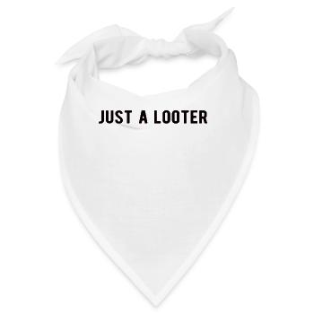 Loot Looten Rollenspiel Beute Plündern Plünderer - Bandana - Weiß - Vorne