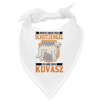 Kuvasz Schutzengel - Bandana - Weiß - Vorne