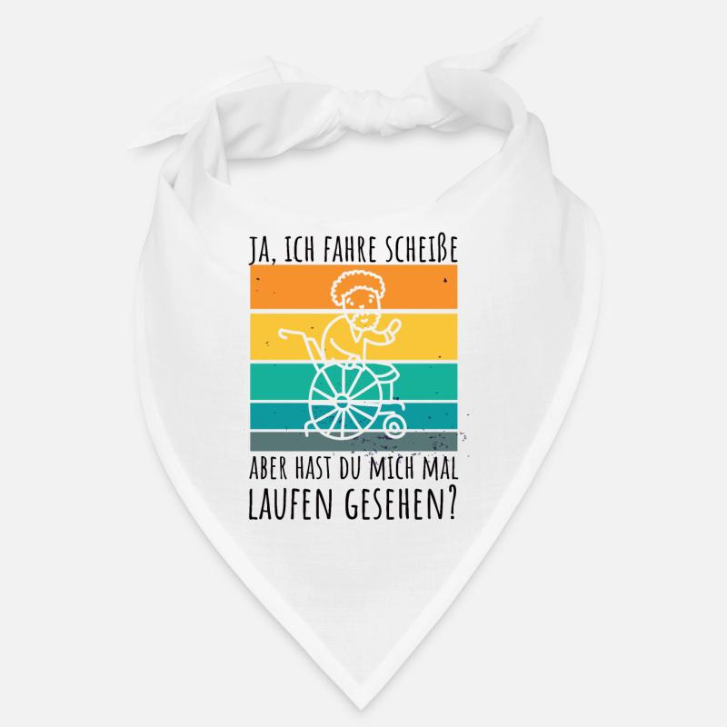 Rollstuhlfahrer Humor Spruch Bandana