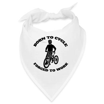 Fahrrad Radeln Fahrradtour Radfahren Mountainbike - Bandana - Weiß - Vorne