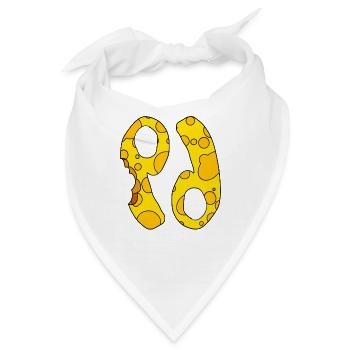 Sternzeichen Krebs - Bandana - Weiß - Vorne