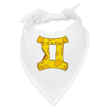 Sternzeichen Zwillinge - Bandana - Weiß - Vorne