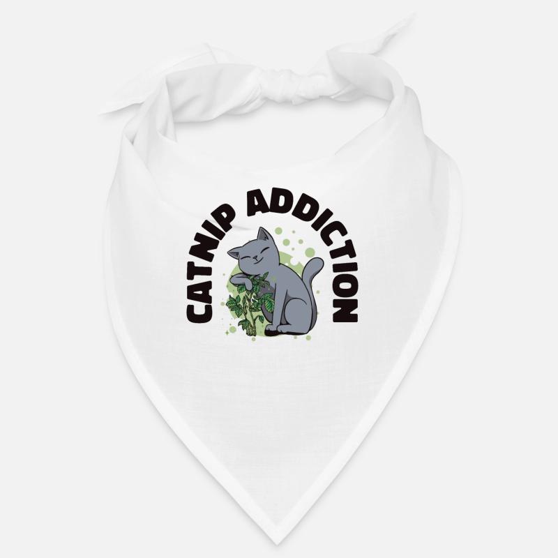 Dépendance à l’herbe à chat Propriétaire de chat Animal de compagnie Bandana