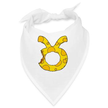 Sternzeichen Stier - Bandana - Weiß - Vorne