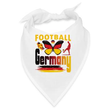 Fußball Deutschland Weltmeister Meisterschaft Ball - Bandana - Weiß - Vorne