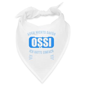 DDR Ostdeutschland Osten Ostalgie Ossi - Bandana - Weiß - Vorne
