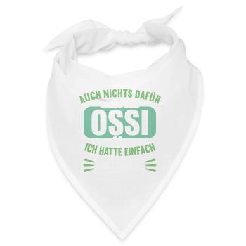 DDR Ostdeutschland Osten Ostalgie Ossi - Bandana - Weiß - Vorne
