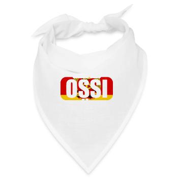 DDR Ostdeutschland Osten Ostalgie Ossi - Bandana - Weiß - Vorne