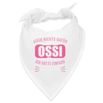 DDR Ostdeutschland Osten Ostalgie Ossi - Bandana - Weiß - Vorne