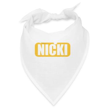 DDR Ostdeutschland Osten Ossi Ausgeh Nicki - Bandana - Weiß - Vorne