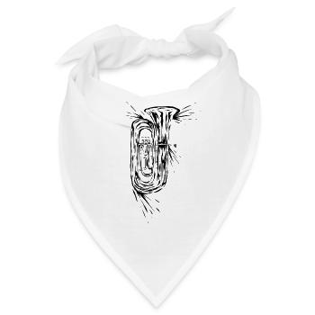 Tuba - Bandana - Weiß - Vorne