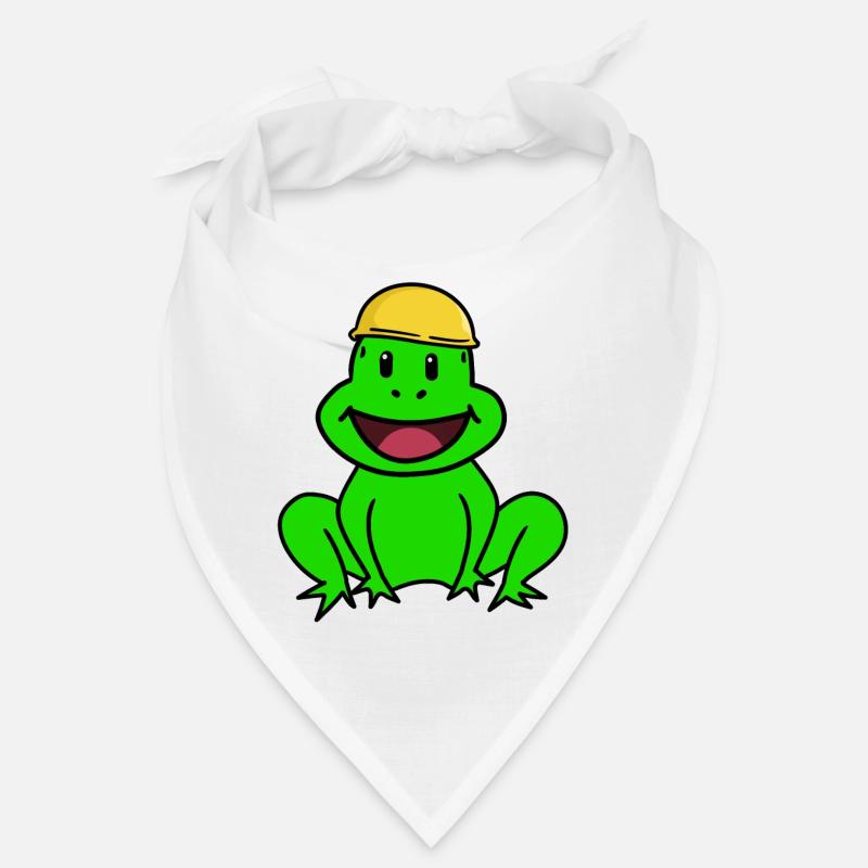 Artisans Chantiers de construction Grenouille Casque de sécurité Chef Crapaud Bandana
