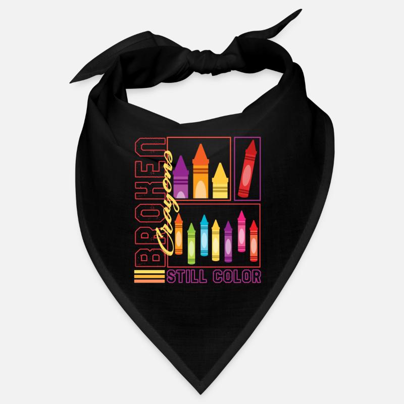 Chemise d’art, Crayons cassés Couleur fixe, Art Bandana