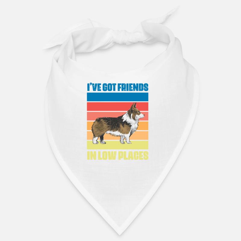 Corgi - Bandana - Weiß