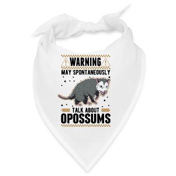 Opossum Geschenk Possum Beutelratte - Bandana - Weiß - Vorne