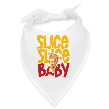 Slice slice baby pizza - Bandana - Weiß - Vorne