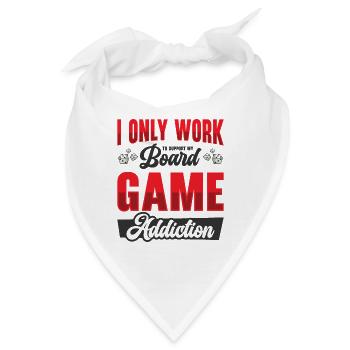 Brettspiel-Sucht Brettspiel-Fan Tabletop - Bandana - Weiß - Vorne