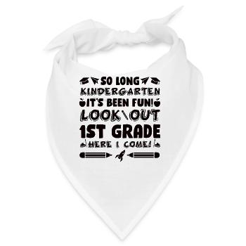 SCHULKIND ERSTE KLASSE ERSTKLÄSSLER EINSCHULUNG - Bandana - Weiß - Vorne
