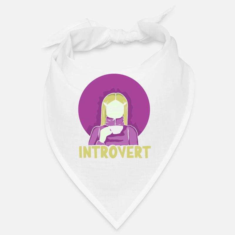 Introvertiert Sarkasmus Introvertierter Schüchtern - Bandana - Weiß