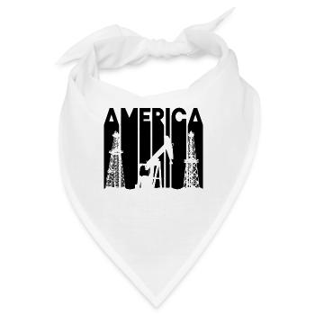 Oilfield Worker America Oil Rig Worker Arbeiter - Bandana - Weiß - Vorne