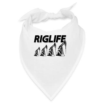 Rig Life Oilfield Arbeiter Öl Arbeiter Rougneck - Bandana - Weiß - Vorne