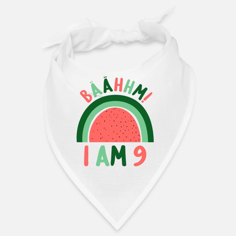 9 years old Rainbow Rainbow 9th birthday Bandana