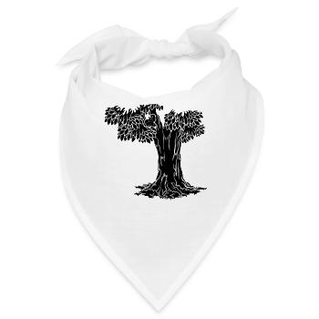 Lustiges Eichhörnchen, Eichhörnchen, - Bandana - Weiß - Vorne