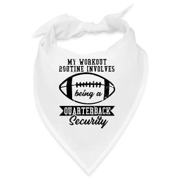 Fußball Quarterbacks Sicherheit Workout Routine - Bandana - Weiß - Vorne
