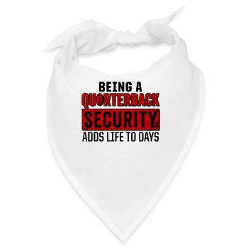 Football Quarterbacks Sicherheit Leben Spieler - Bandana - Weiß - Vorne