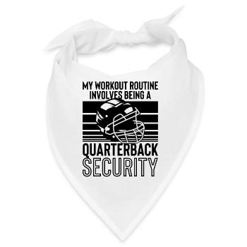 Fußball Quarterbacks Sicherheit Workout Routine - Bandana - Weiß - Vorne