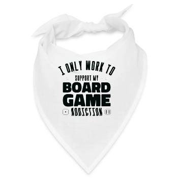 Brettspiel-Sucht Brettspiel-Fan Tabletop - Bandana - Weiß - Vorne