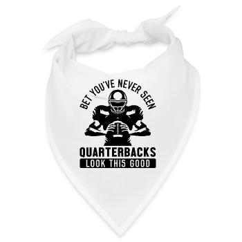 Football Quarterbacks Sicherheit Lustig - Bandana - Weiß - Vorne
